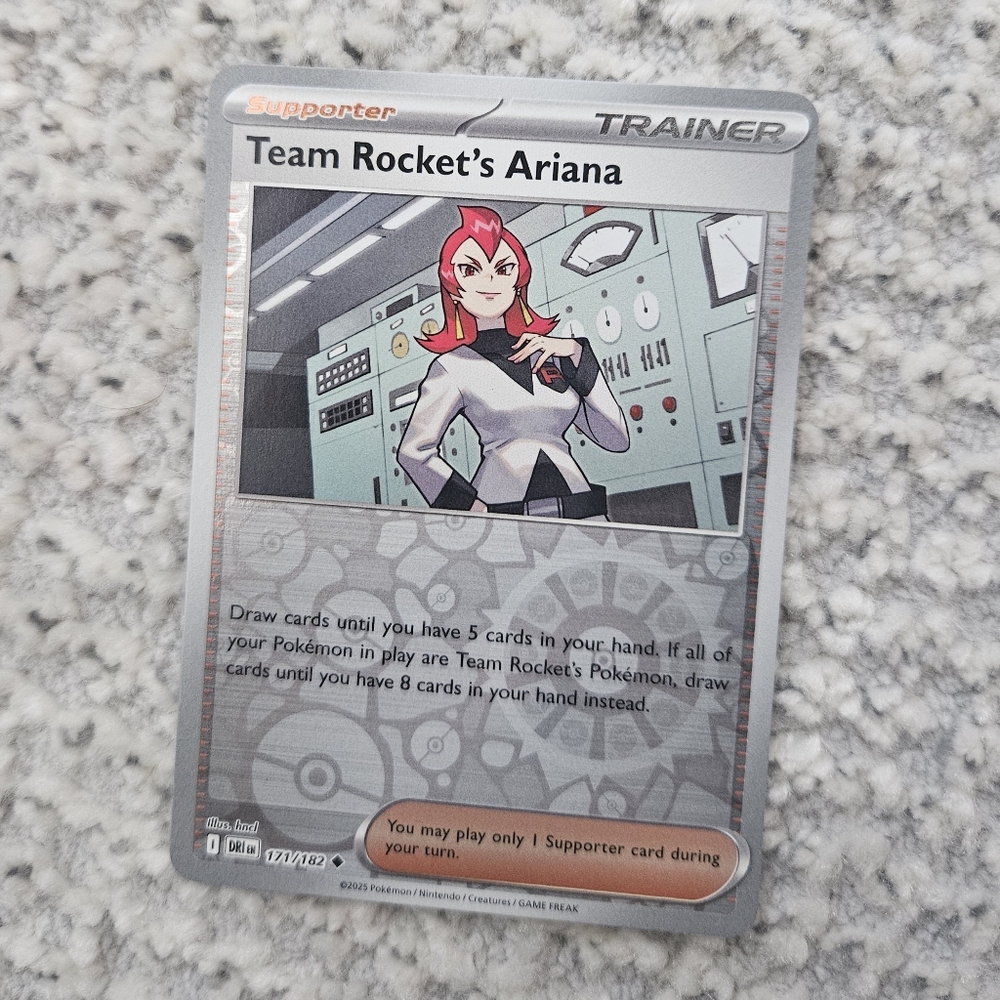 POKEMON TCG Card Team Rocket's Ariana Reverse Holo Destined Rivals 171/182